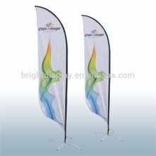 Polyester Feather Flag Promotional usage Advertising exhibition event outdoor Flying Beach Flag banner stand , Teardrop Flag
