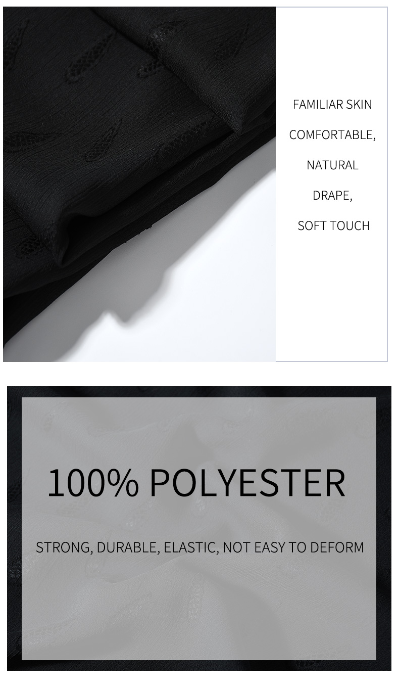 100% Polyester Cut Flower Chiffon Fabric
