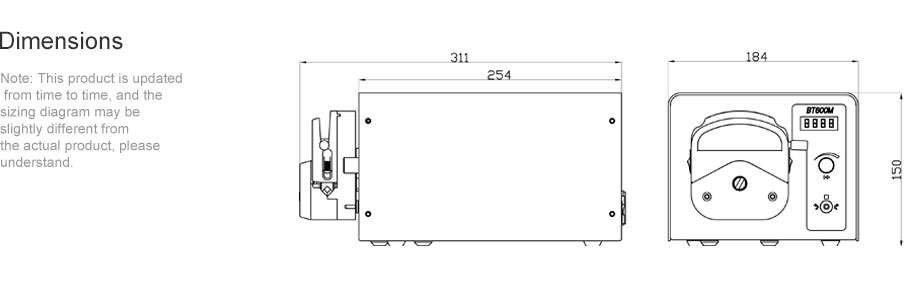 Bomba peristáltica de alta precisão Bt600m Bt600mHigh-precision Peristaltic Pump