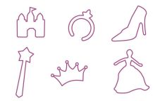 High Flexible Colorful Princess Pattern Silicone Silly Band For Girl