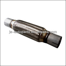 2.5``x8`` / 63mmx200mm stainless steel exhaust flexpipe with inter lock and nipple 2 cuts