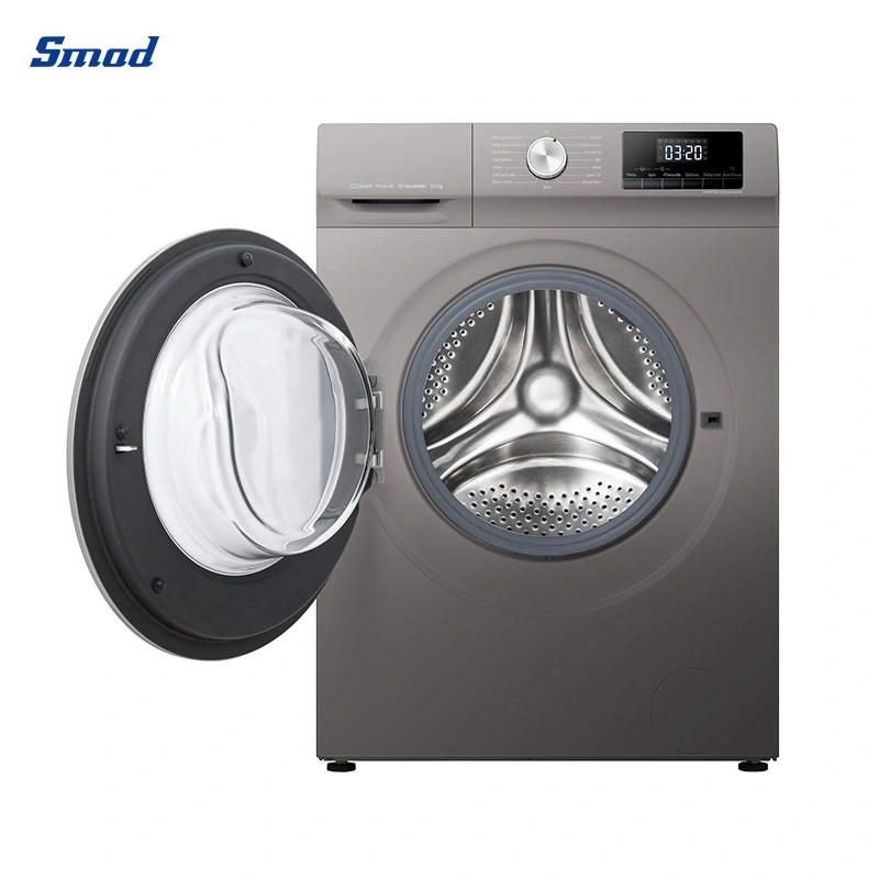 Smad 9kg-10kg White Grey Inverter Motor Front Loader Washing Machines