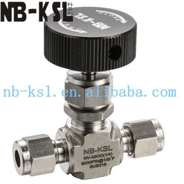 double ferrules needle valve