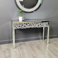 Clear Mirror Crystal Console Table