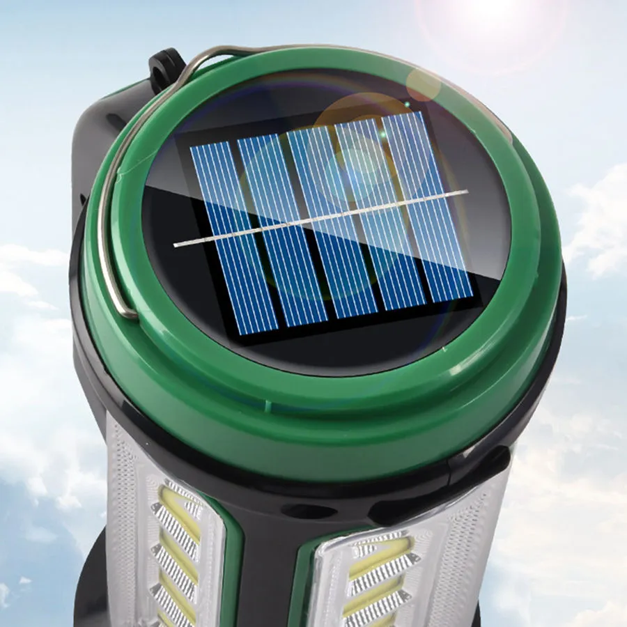 Compact Solar Camping Light with High-Performance COB LED Technology