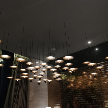 Customized home villa glass copper led pendant light