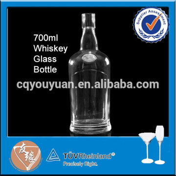 Machine blown 700ml glass whisky bottles manufacturer