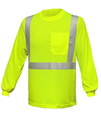 breathable yellow shirt with pattern heat transfer