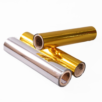 Gold Colored Metallized Polyester PET Film for Decoration