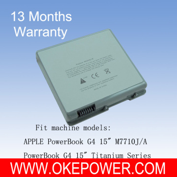 Replacement Laptop Battery for APPLE PowerBook G4 15" Titanium Series