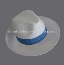 Fashion white Paper panama hat, Panama straw hat, White straw hat