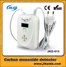 Household co and gas alarm detector with LCD displayer