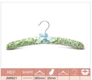 popular padded hanger satin hanger