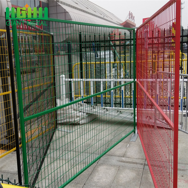 Different Colours of Pvc Coated Canada Temporary Fence