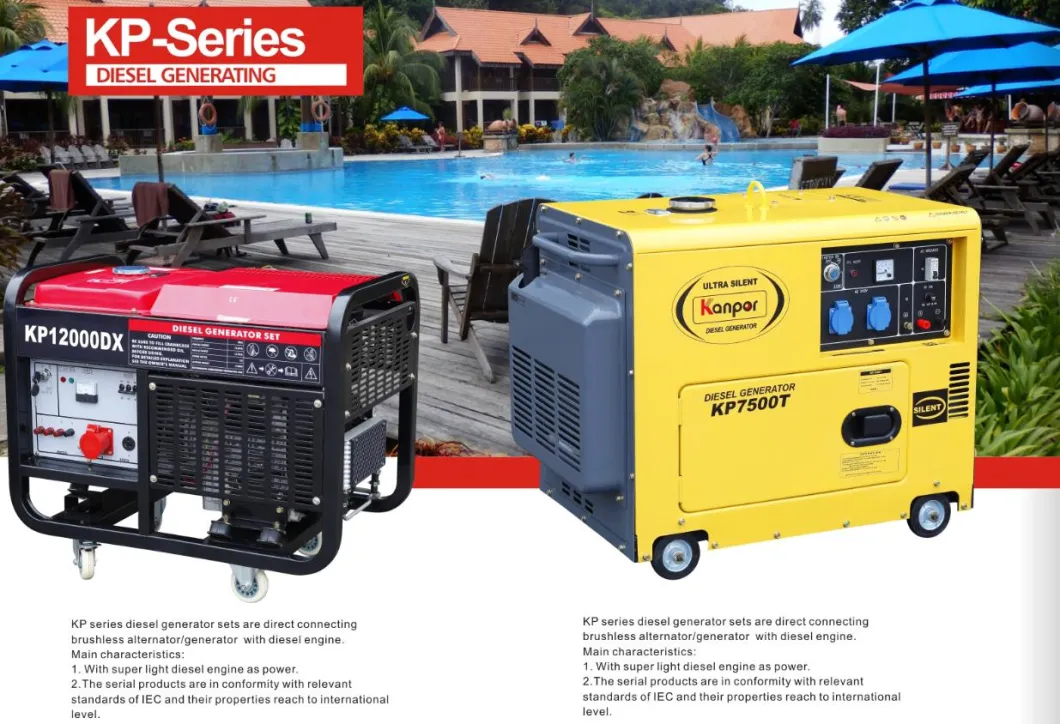 Kanpor ISO Certificate 1500/1800 3kw Portable Diesel Generator with Best Price