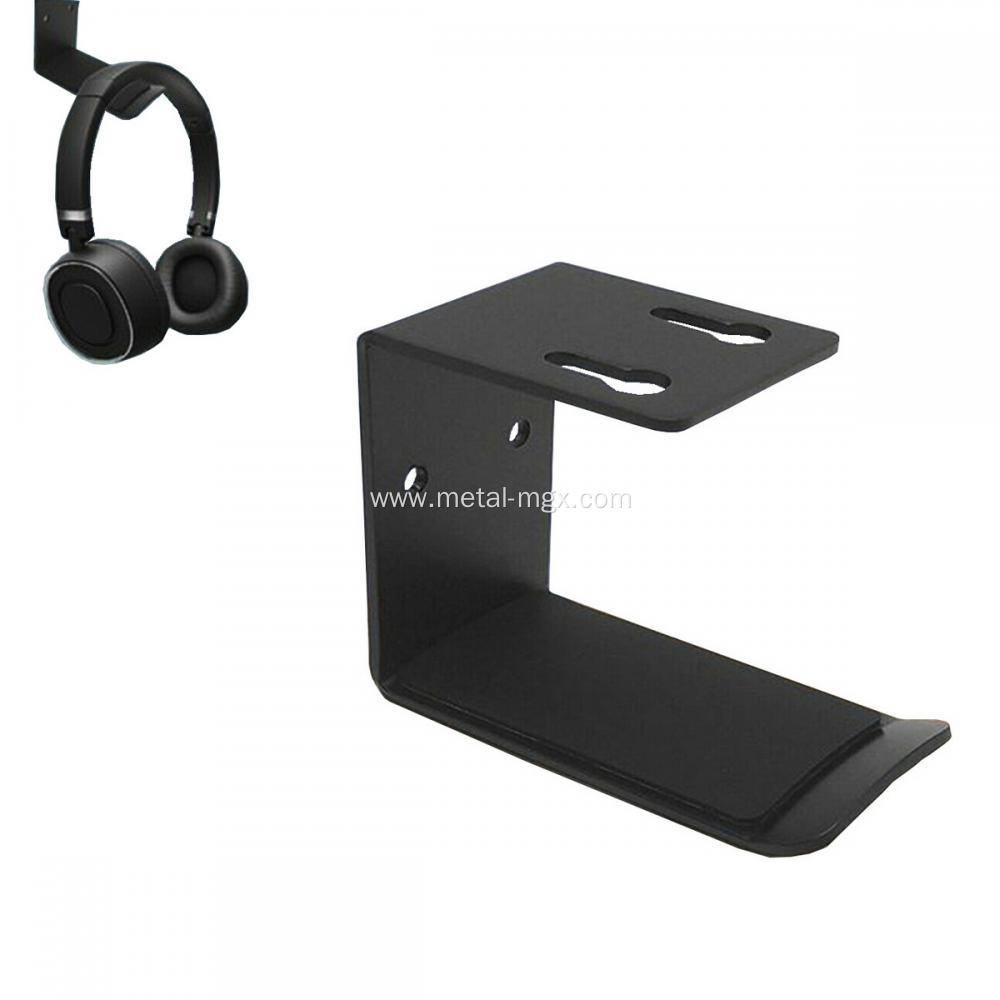 Powder Coated Metal Under Desk Headphone Holder Bracket