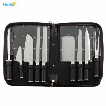 Professional 9piece Chefs Kitchen Knife Set in Case