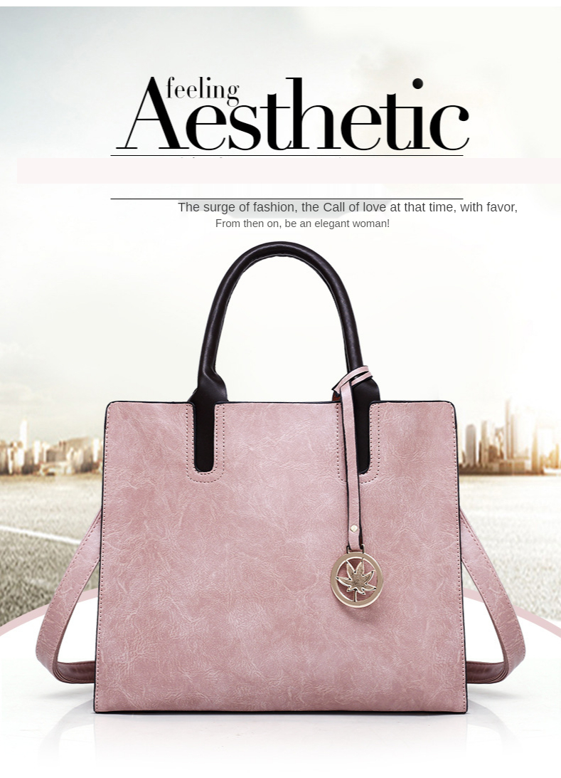 European and American Style Trendy Handbags 2021 New Son-mother Bag PU Big Bag Multi-piece Big Bag