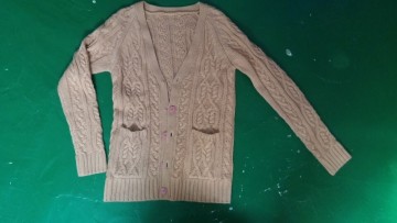 15JW0314 mens chenille cardigan sweater