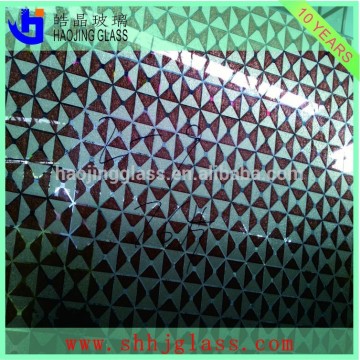 2016 hot sale Titanium acid etched textured glass sheets