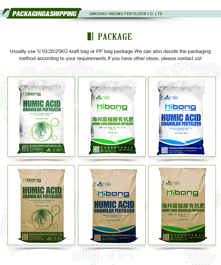 Hibong Humic Acid granular Organic Fertilizer