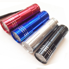 Super-Bright Aluminum 9-LED Pocket Flashlight in Display Box