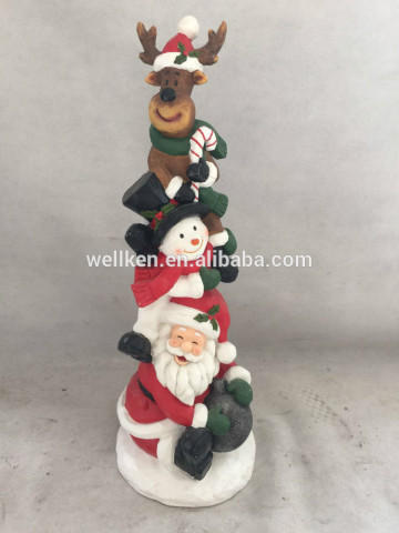 Magnesia Santa Claus Statue,fiber resin snowman