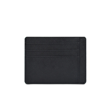 Προσαρμοσμένο μπροστινό πορτοφόλι τσέπης Slim Saffiano Leather Cardder