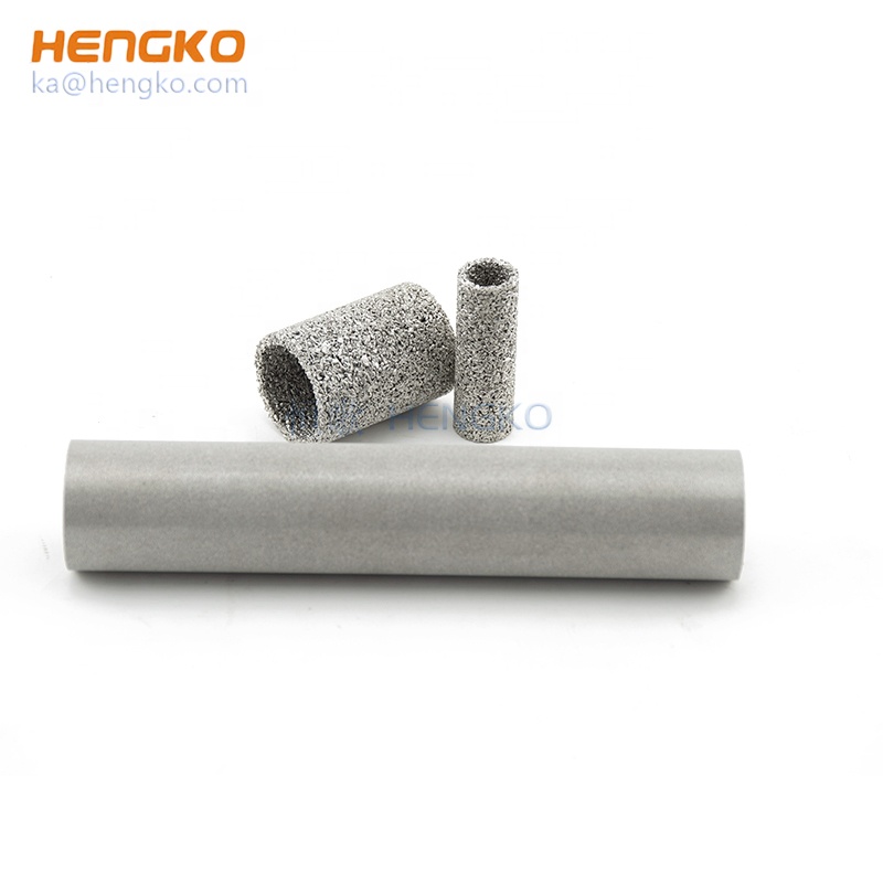 HENGKO Sintered Filter Filter Cylinder Stainless Steel Air Filtering Ordinary Product 0.2um-120um 3 Months ISO9001:2015 Provided