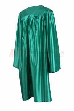 Gown for Kindergarten Graduation Shiny Emerald Grenn