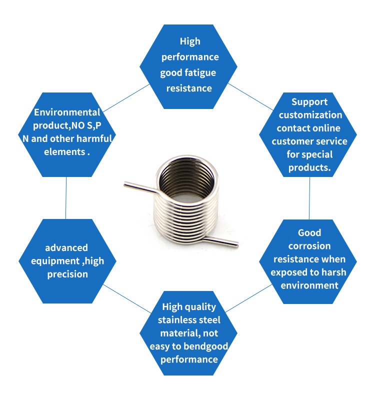 Hot sale stainless steel double small torsion spring for various industry use