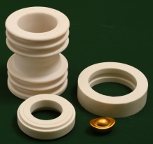Impact-resistant 99% alumina ceramic ring