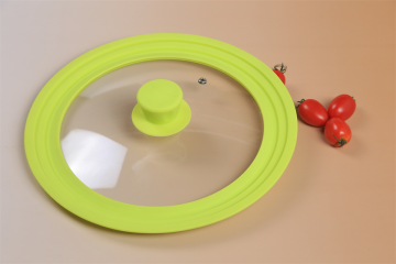 Flat silicone glass lid
