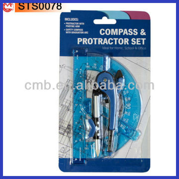 PLASTIC PROFESSIONAL COMPASS & MATH SET