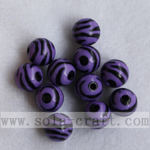 Wholesale Fashion Colorful Jewelry Acrylic Black Stripe Beads