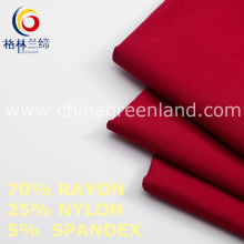 Twill Rayon Nylon Spandex en tissu à vêtement de pantalons (GLLML459)