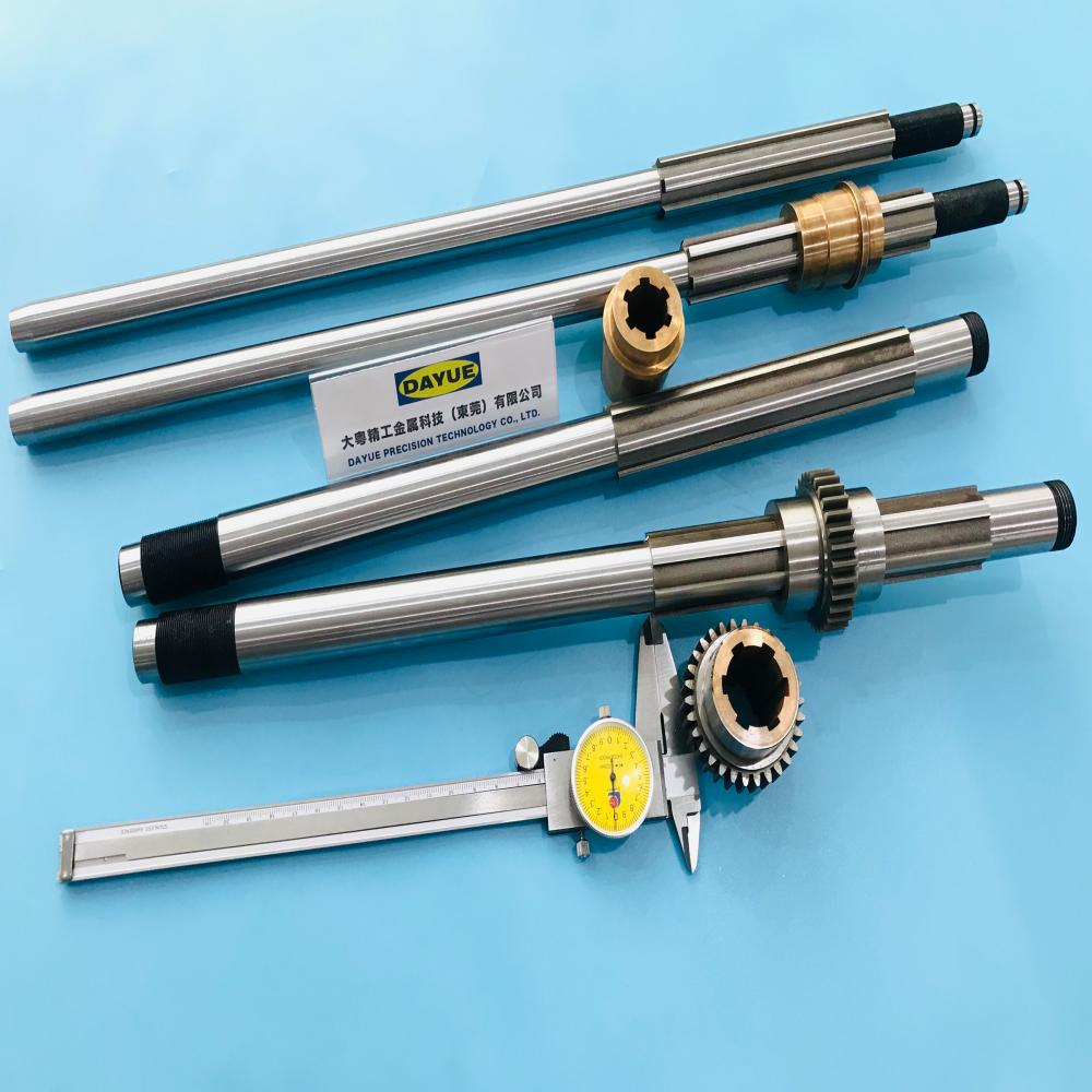 Precision ground splined shafts and grinding bushings