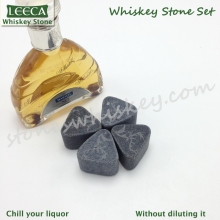 Customized whiskey stones triangle/ whiskey stones engraved/ logo ice cube