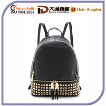Black Small Fashion Leisure PU Leahter Backpack