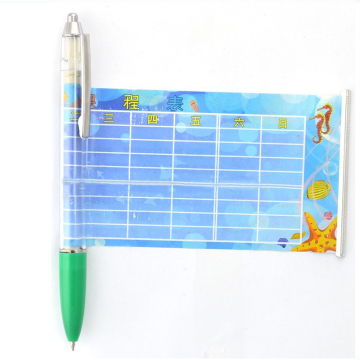 Promotion Pen with Roll Out Paper Plastoc