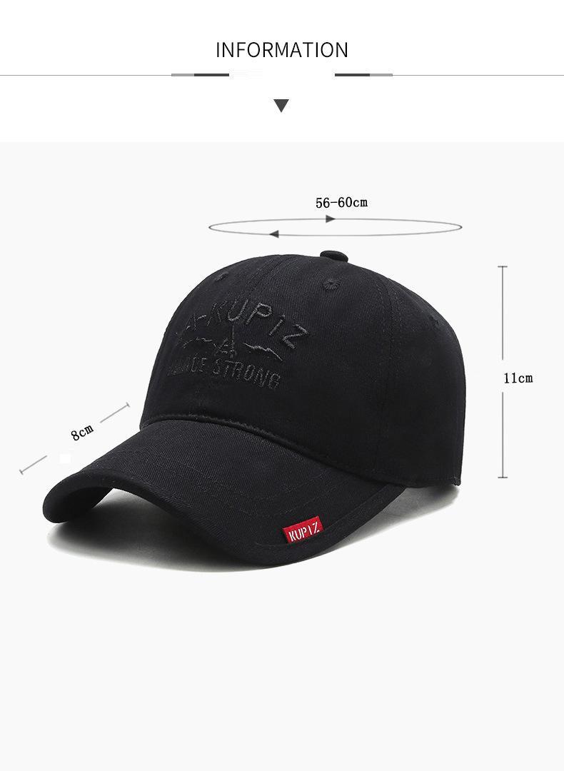 Baseball cap man winter soft top cap (1)