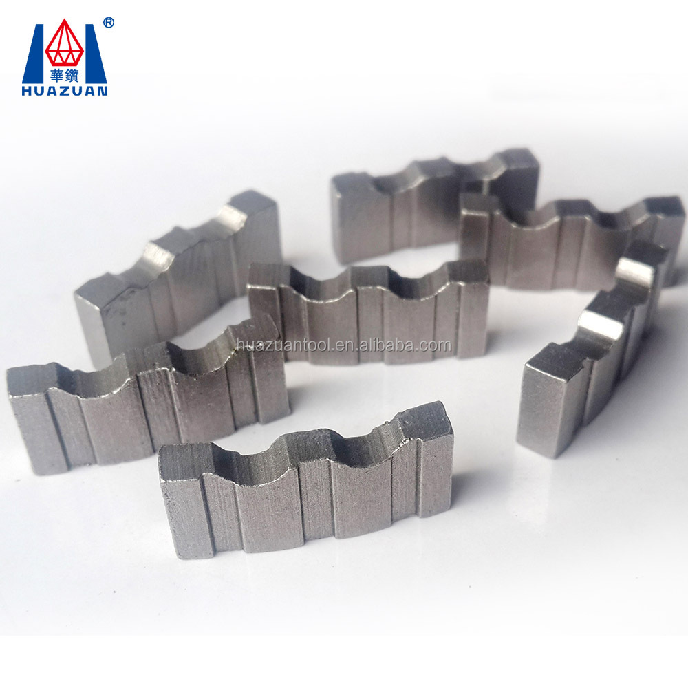 Huazuan turbo top diamond wave core drill bit segment for concrete