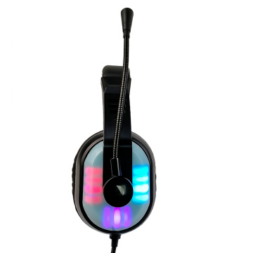 Auriculares para juegos USB con micrófono de cuello de cisne