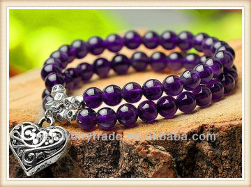 High Quality Amethyst 108 Rosary Bracelets,Mala Beads Bracelets 108 bracelets wholesale