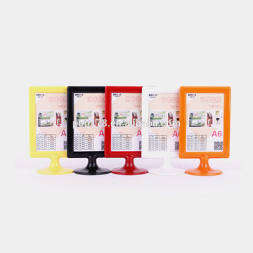 colorful pop display plastic table stand photo holder photo frame