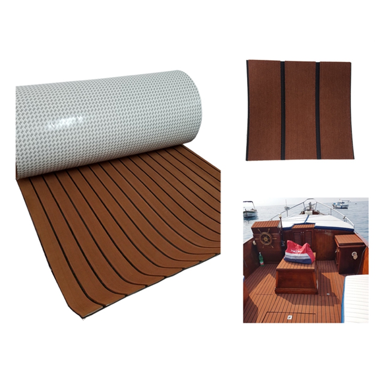 Melors Non-Slip Faux Teak Composite Floor Decking