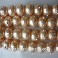 16mm Light Pink Shell Pearls Beads with 4 Crystal Beads for Sale