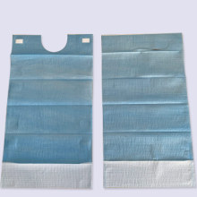 Disposable adult bibs with pocket and adhensive
