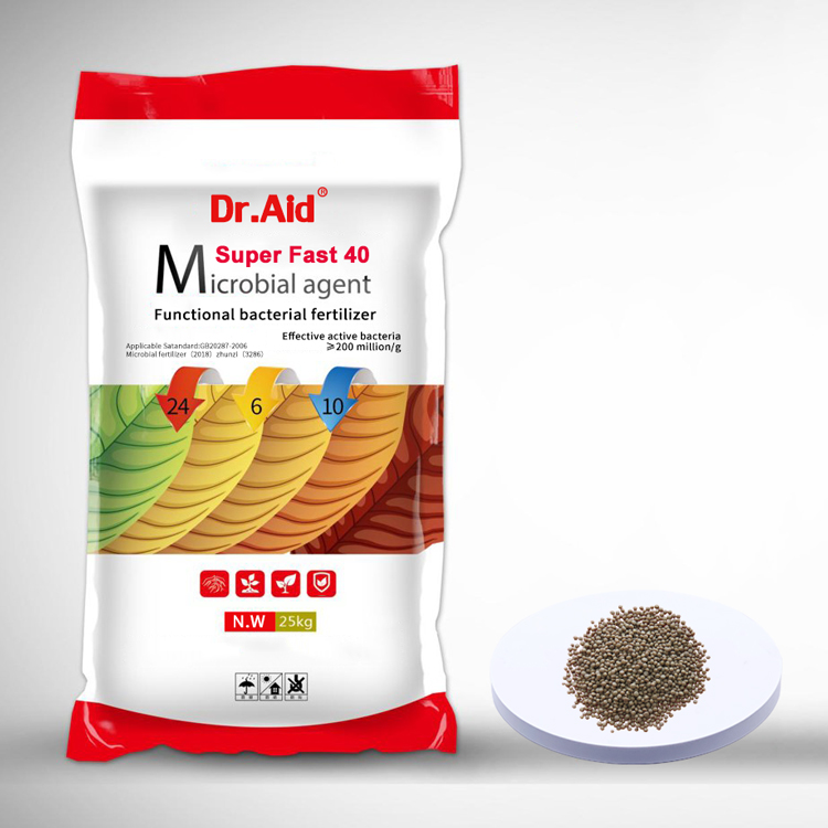 Dr Aid best quality supplier compound fertilizer npk 24 6 10 sulfer-based bio potash fertilizer