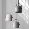 LEDER betonnen moderne hanglamp